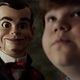 Slappy the Dummy staring at Jeremy Ray Taylor’s Sonny Quinn in Goosebumps 2: Haunted Halloween.